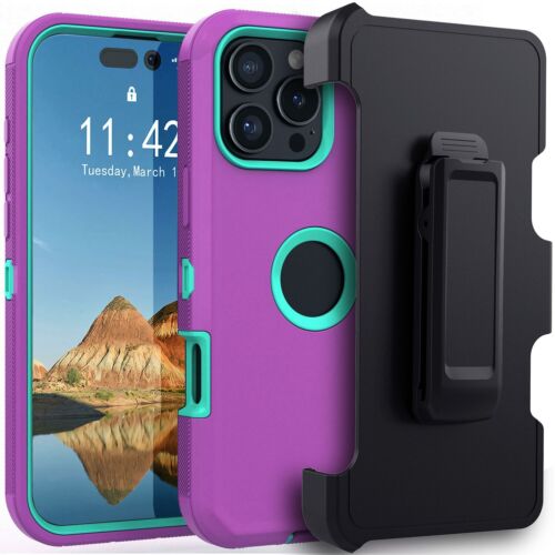 For iPhone 16 Pro Max/16+/16 Pro/16e Case Rugged Clip Cover / Screen Protector - Picture 66 of 72