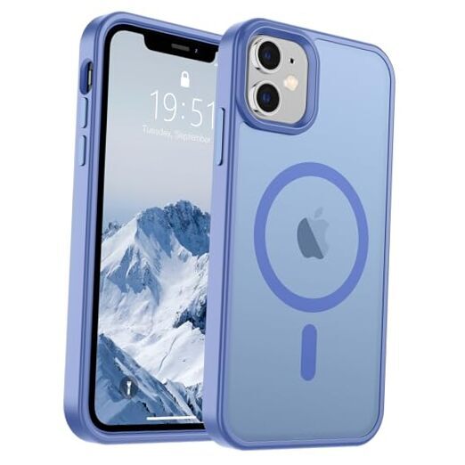 Magnetic for Phone Case [Compatible with MagSafe] [10 FT iPhone 11 Blue Purple