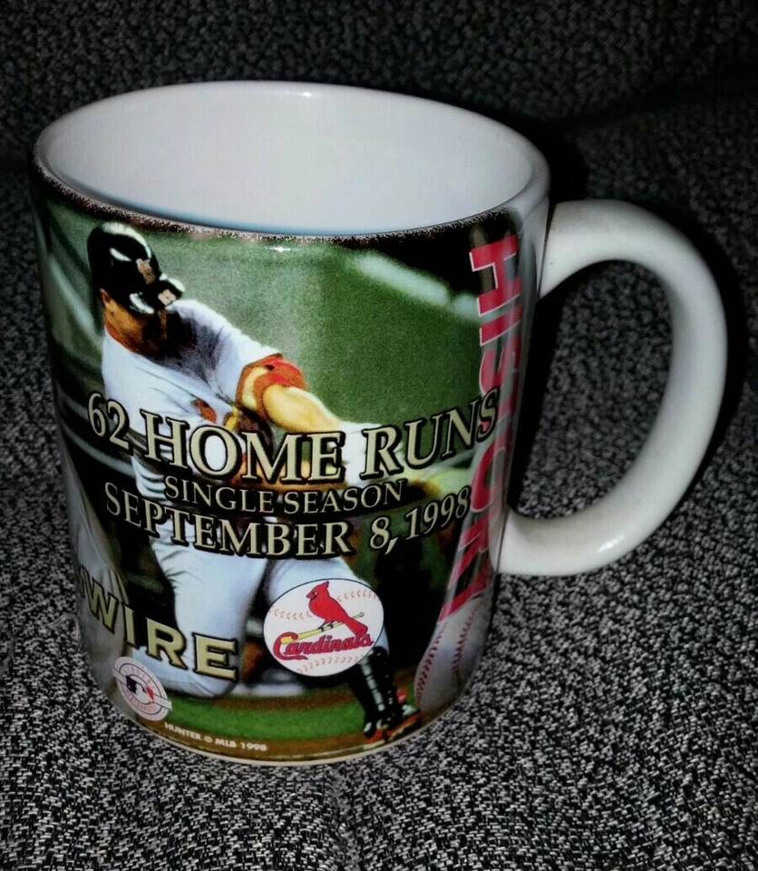 Винтажная кофейная кружка 1998 Mark McGwire 62 Home Runs - Изображение 2 из 4