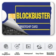 Blockbuster Membership Credit Card Sticker Decal Skin Cover
