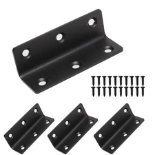 L Bracket Heavy Duty Corner Brace 4 Pack 3.2" Metal Shelf Bracket Angle Brack...