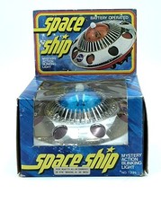 Battery Operated Space Ship NASA 1980 Original Box GG