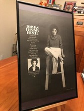 BIG 11x17 FRAMED "JANIS IAN" / "THE BRIDGE" 1978 LP ALBUM 45 SINGLE CD AD+ BONUS