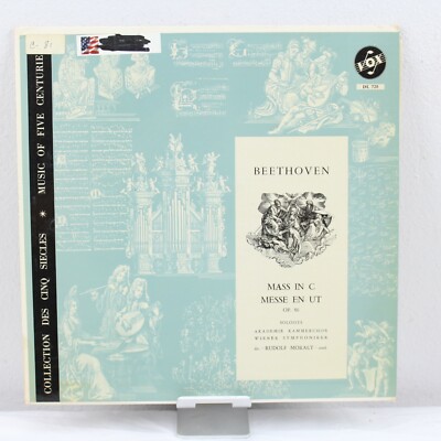 Beethoven Mass in C Major Opius 86 Vintage Vinyl Record LP VG+ DL 720