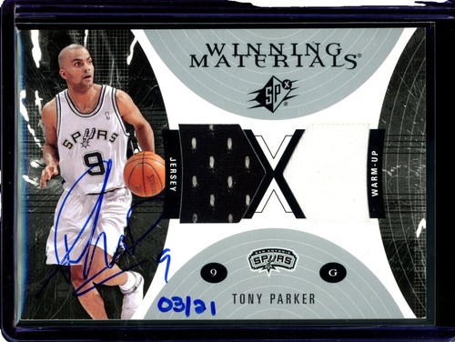 TONY PARKER 2022-23 COURT KINGS BRUSH STROKES AUTOGRAPH SPURS AUTO