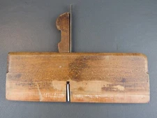 Wooden side rebate rabbet plane vintage old tool