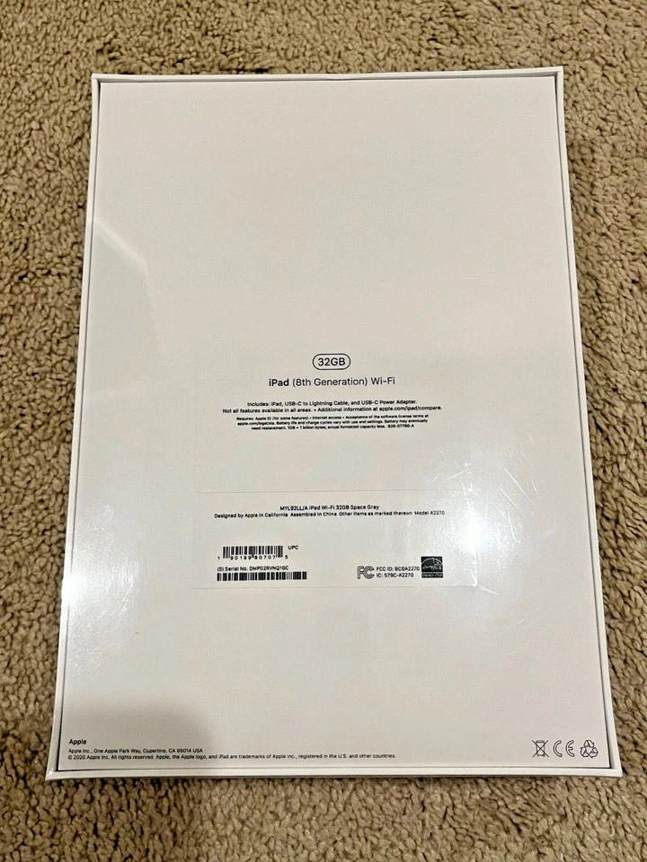 Apple iPad 8th Gen. 32GB, Wi-Fi, 10.2 in - Space Gray - Image 4 of 4