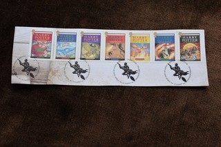 GB 2007 Harry Potter Book Titles Commemorative Stamps On Piece Used ex FDC