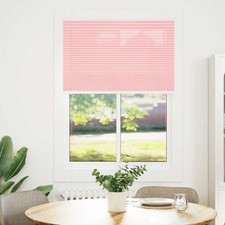 vidaXL Tenda Plissettata Rosa 100x100 cm Larghezza Tessuto 99,4 cm