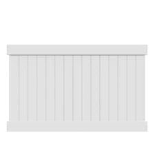 Linden 5 ft. H x 8 ft. W White Vinyl Fence Panel (Unassembled)