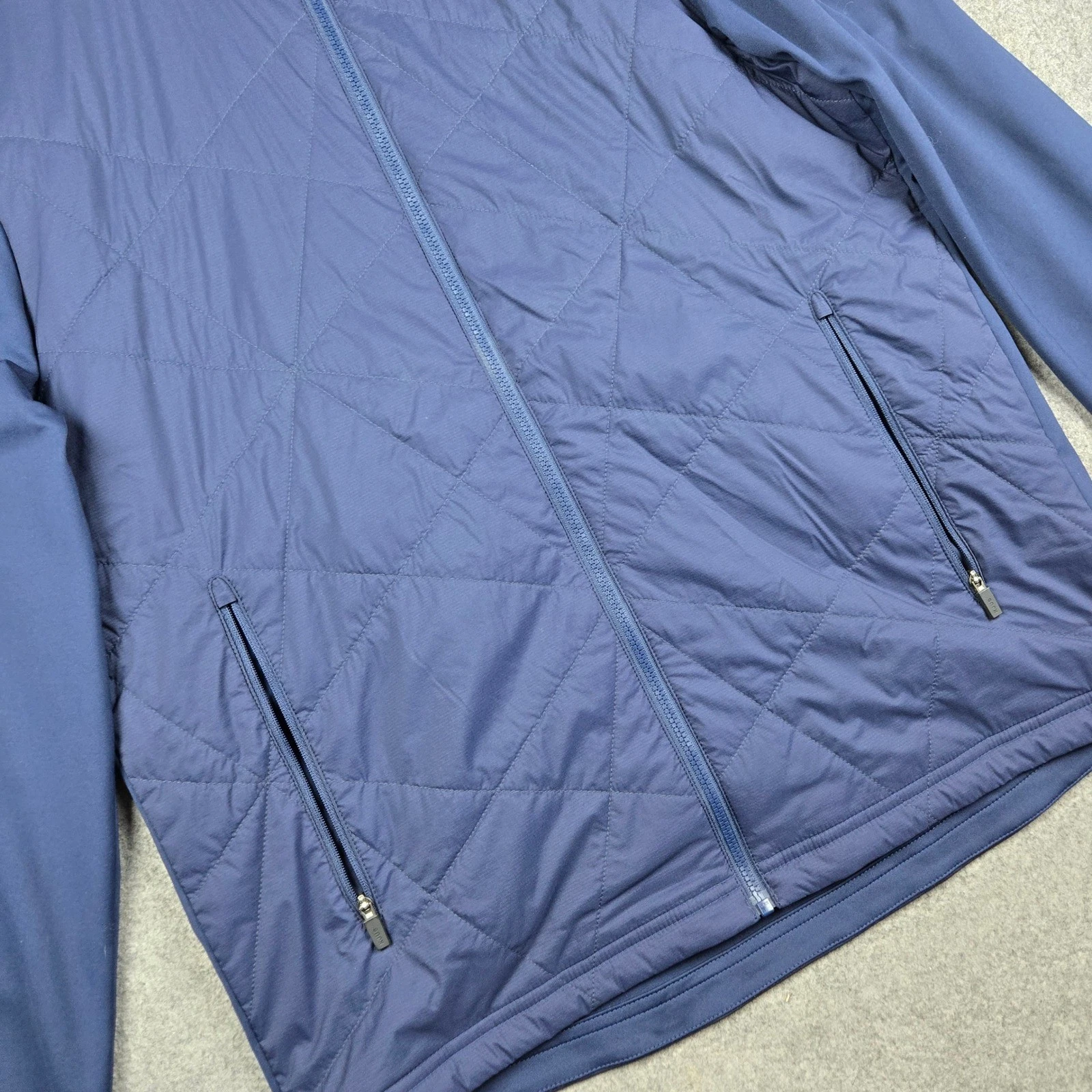 KJUS Retention Jacket Mens 50 M Navy Blue Quilted Full Zip Golf Performance image 3