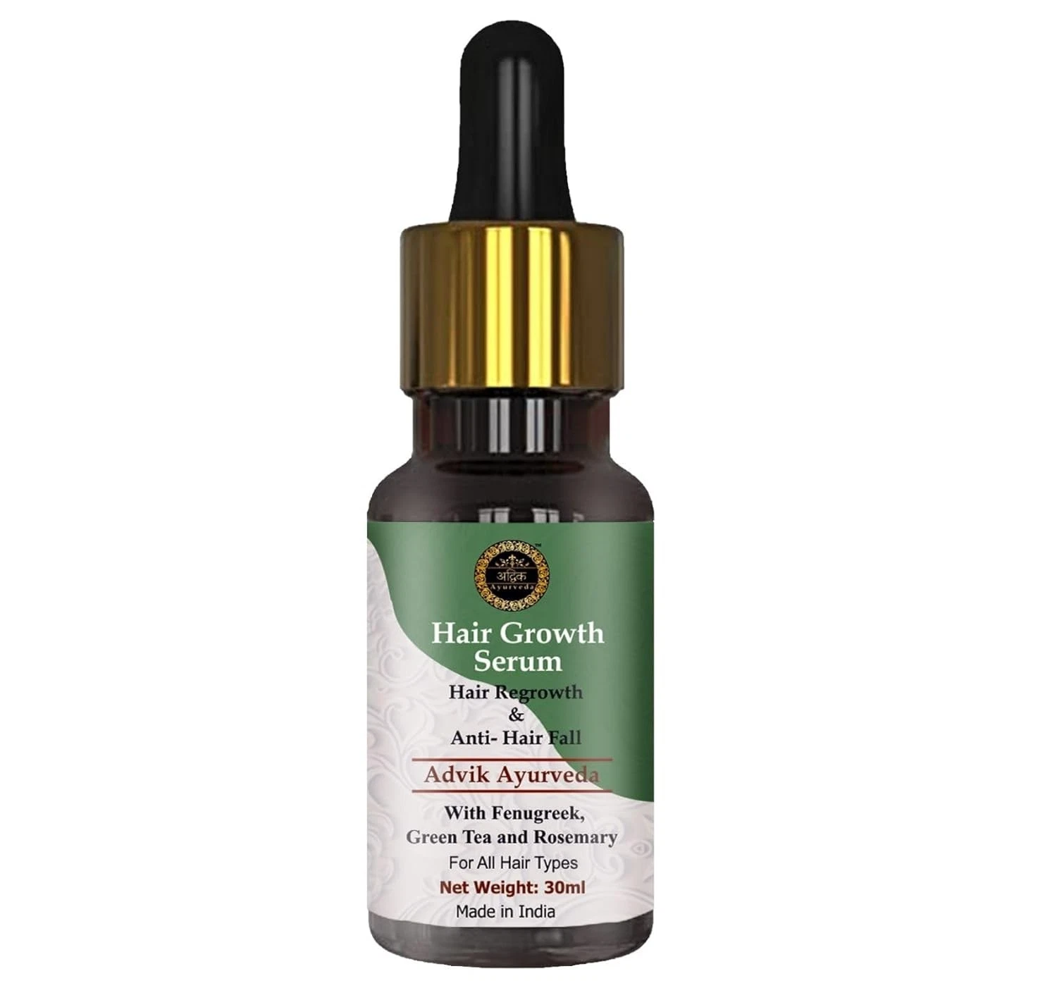 Advik Ayurveda Hair Growth Serum For All Hair Types 30ml
