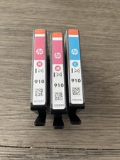 HP 910 Lot Of 3 INK Magenta Cyan NEW SEALED