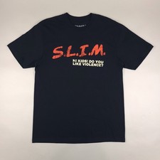 Eminem Shirt Mens Large Black The Death Of Slim Shady S.L.I.M. Rap Tee Hi Kids