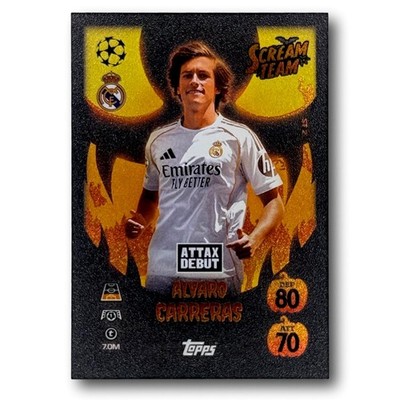 Topps Match Attax 2025/26 - Scream Team Limited Edition - Alvaro Carreras