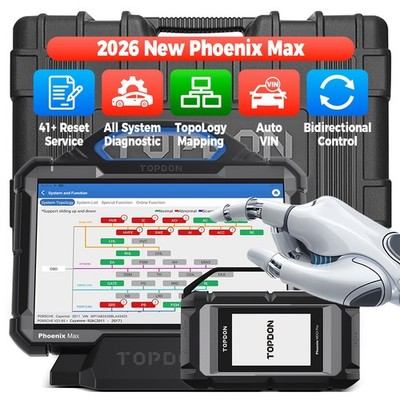 TOPDON Phoenix Max Ultra ECU Programming Tool 13.3'' Tablet DoIP CANFD 200+ Brand