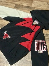 VTG Chicago Bulls 1998 Mitchell & Ness Shark Tooth Windbreaker Size Medium