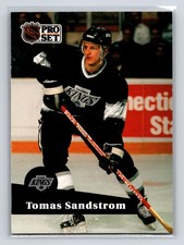 1991-92 Pro Set - Tomas Sandstrom #97 Los Angeles Kings Hockey Card