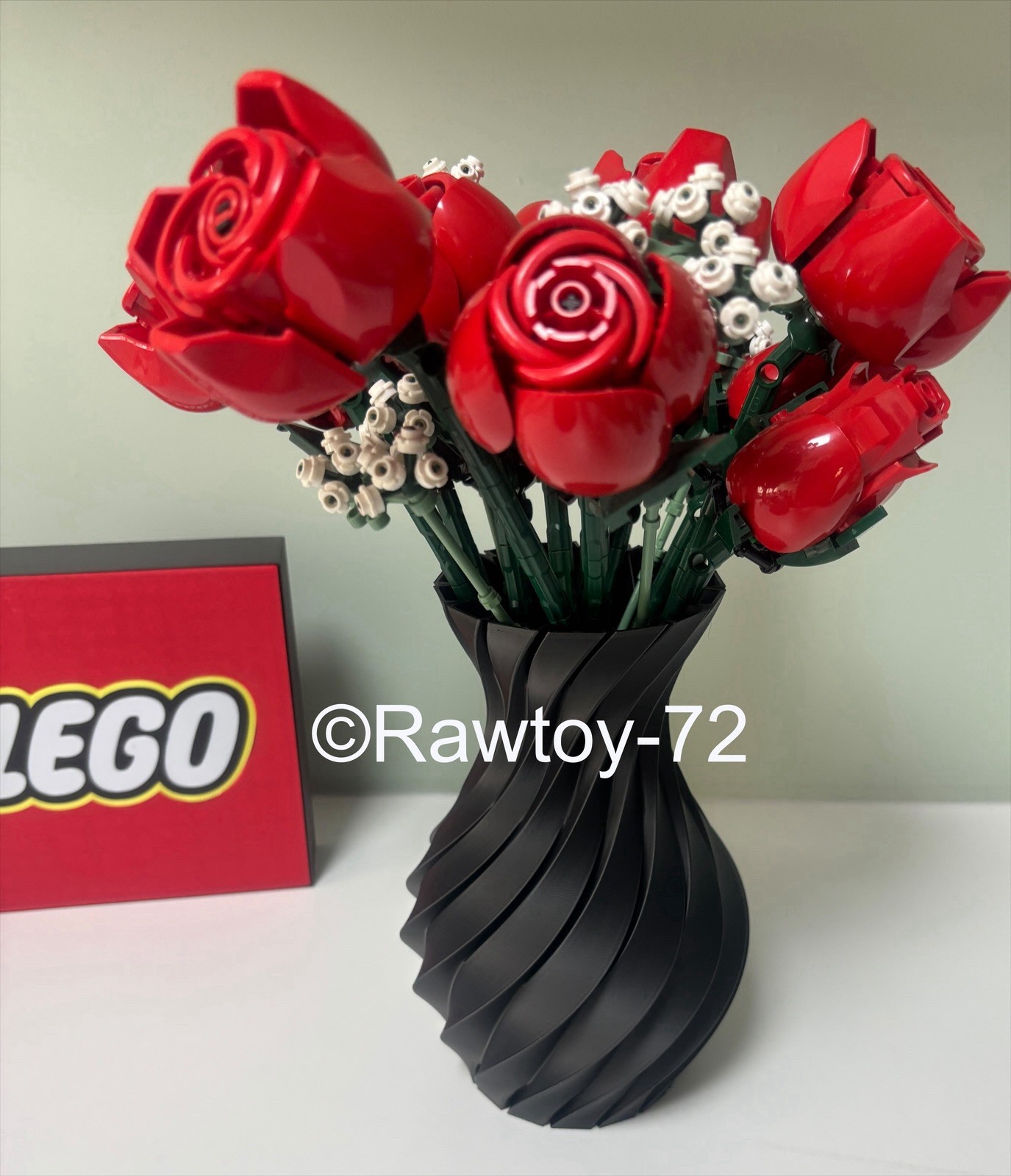 Vase for Lego Bouquet of Roses- Lego Flowers Multiple Colour Options ...