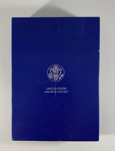 1986 United States Mint Liberty Prestige 7 Proof Coin Set with Box & COA - Picture 8 of 11