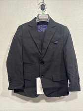 Isaac Mizrahi Boys Sz 4 Modern Fit Cotton Blazer Single Brested Sport Coat Pants