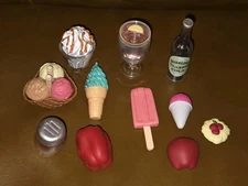 Our Generation by Battat Sweet Shop Ice Cream Cones Food Truck Lot for 18" Dolls