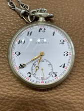ZENITH MEN'S RARE VINTAGE RAILROAD FERROVIE POCKET WATCH 48MM GRAND PRIX 1865