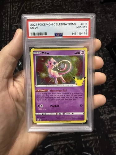 2021 POKEMON CELEBRATIONS #011 MEW PSA 8