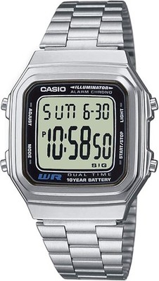 CASIO A178WA-1ADF UHR HERREN DAMEN STAHL DIGITAL UNTERPREIS