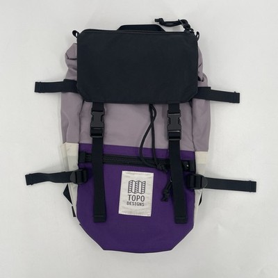 Topo Designs Rover Pack Mini 10L Backpack in Purple - 13  Laptop Sleeve