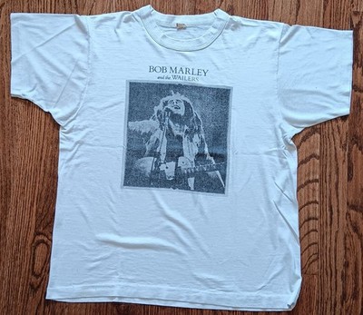 Vintage 80s Bob Marley Wailers Reggae Band T Shirt