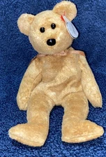 Ty Beanie Baby - Cashew The Bear Stuffed Animal Plush Toy New NWT