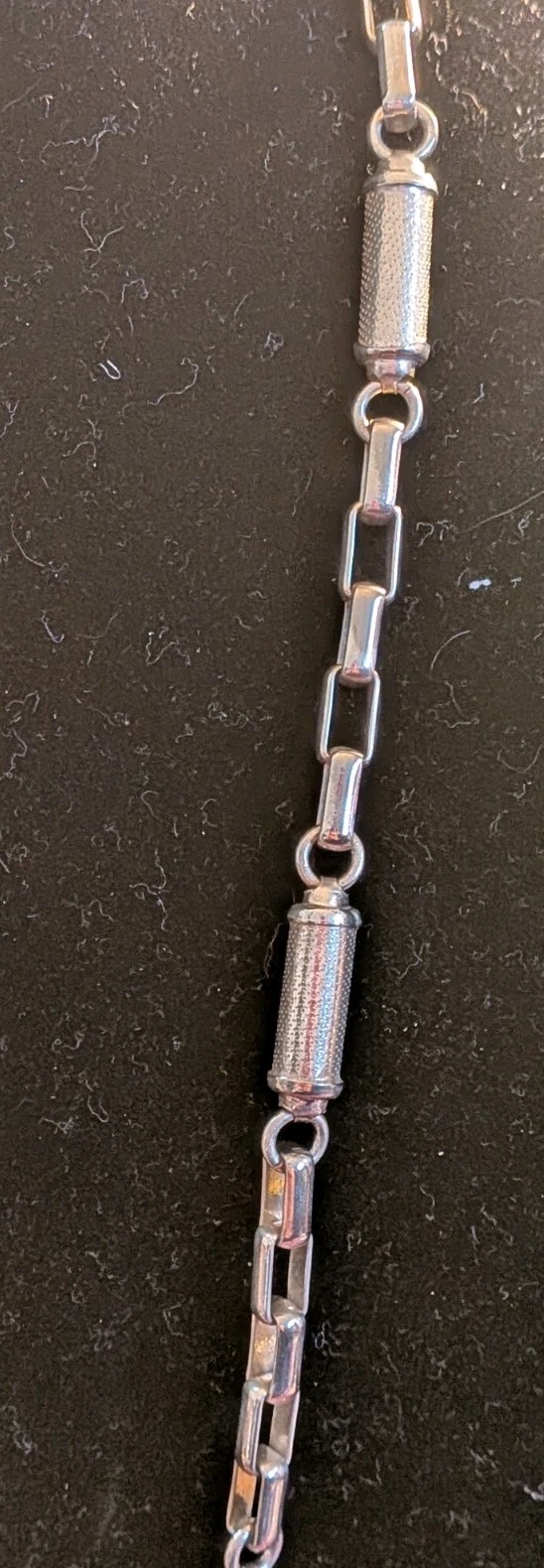 Solid Italy 925 Sterling Silver Rectangle Round A… - image 3