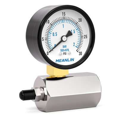 0-30Psi 2'' Steel Double Graduated Air Test Pressure gauges, 3/4'' FNPT Connection