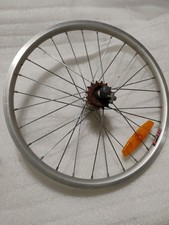 Vintage 20 Bmx Bicycle Alloy Wheel Rim 6061-t6 Joytech Hub Freewheel Hjc P-18