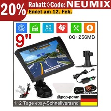 9 Zoll GPS NAVI Navigationsgerät PKW LKW KFZ Truck Navigation 8GB + 256MB EU