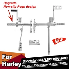 12" Forward Controls Footpegs For Harley Davidson Sportster 883 1200 XLH 91-03
