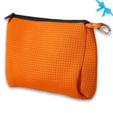 POPUPS Brand Large Makeup Bag with Zipper - Neoprene Machine Washable Travel ...