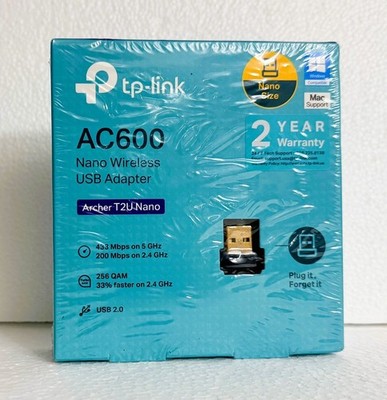 New TP-LINK Archer T2U Nano AC600 Wireless USB Network Wifi Adapter