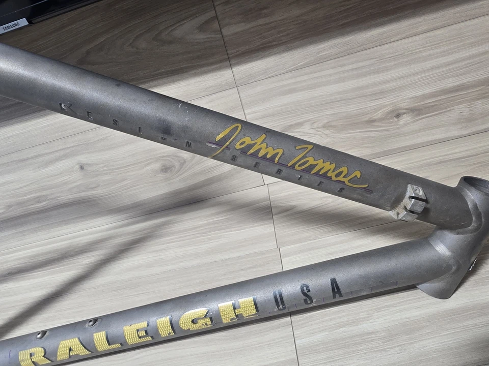 Raleigh John Tomac Titanium Bike Frame 18 Inch USA Made - Image 2 of 4