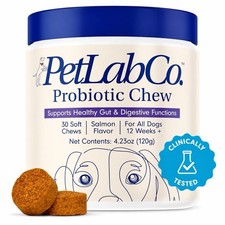 PetLab Co ALLERGY  IMMUNE Probiotic Soft Chew For S,M  L Dogs 30 Pork BB:07/26