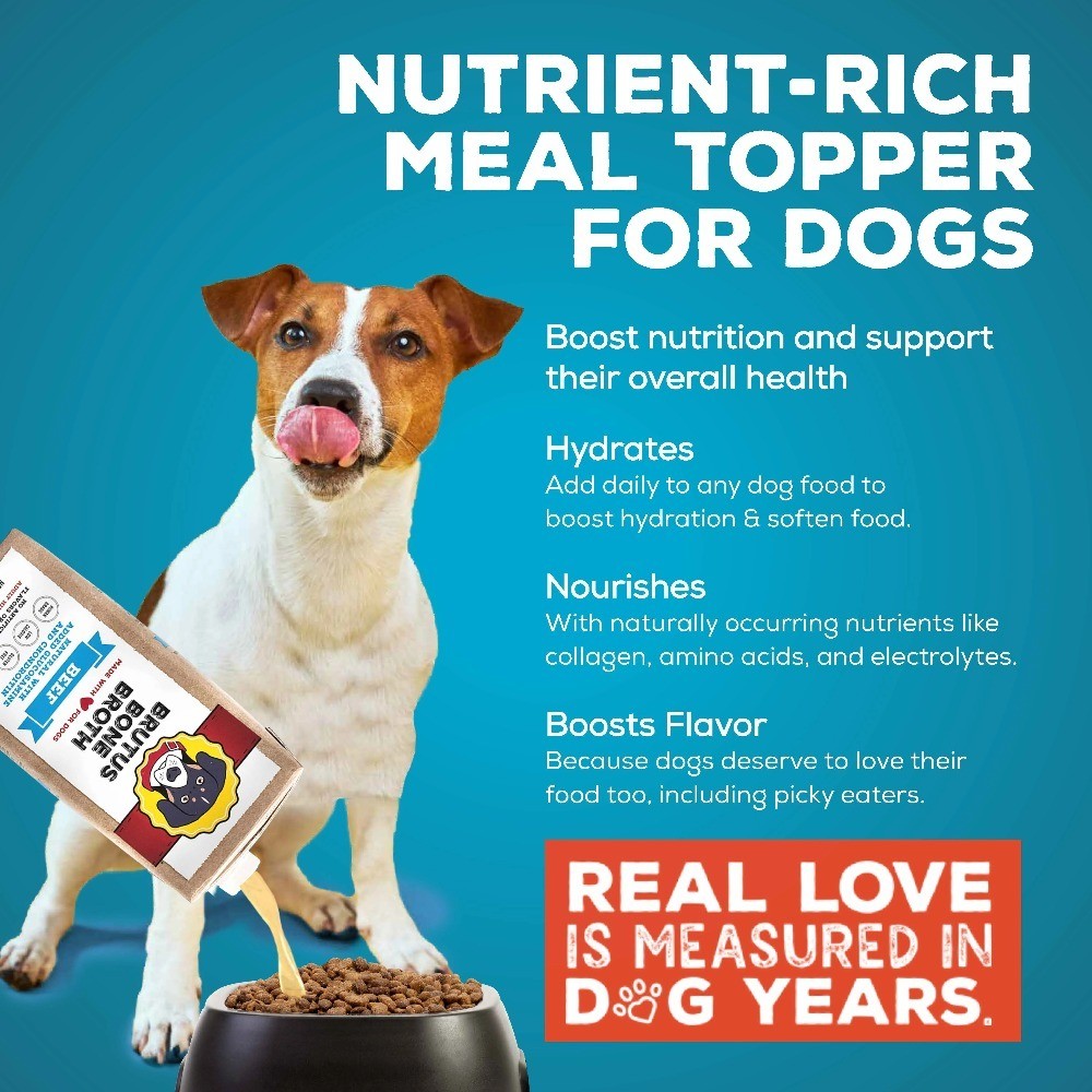 All Natural Human Grade Beef Dog Food Topper with Glucosamine Chondroitin