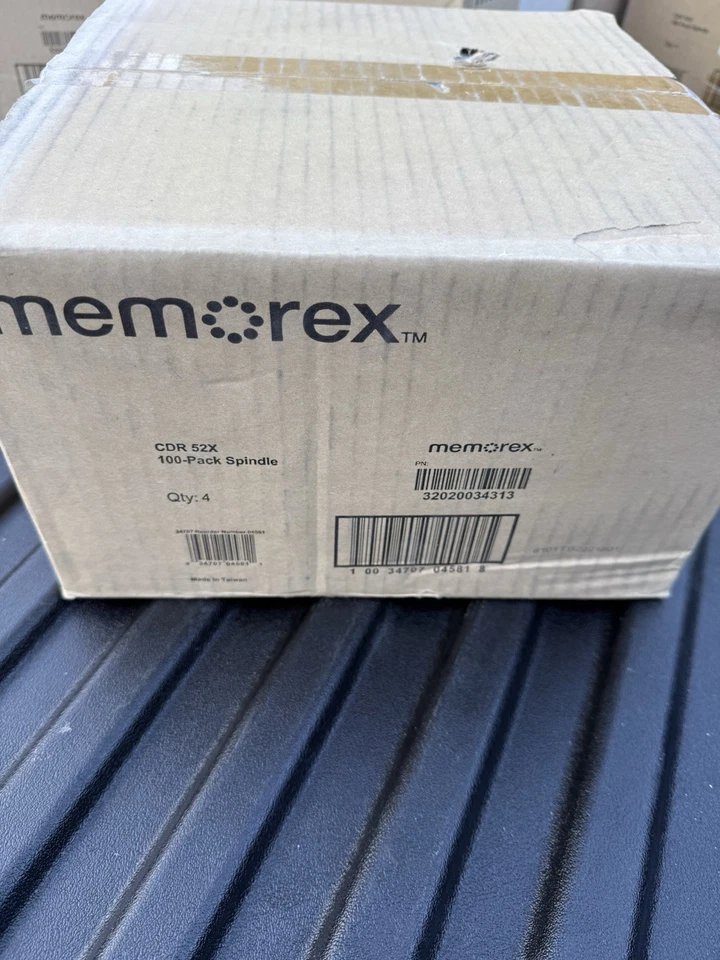 Memorex CD-R 400 Discs 52x 700MB 80min 4x100 Spindles New Sealed Box - Image 2 of 4