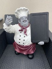 Resin Figure Chef And Notice Board