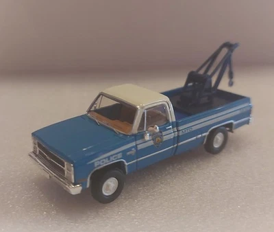 Brekina 19672 Chevy C10 GMC Abschleppwagen Police NY Blau BJ 1982 OVP 1:87 - Bild 1 von 3