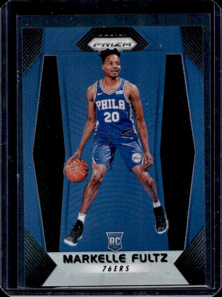 2017-18 Prizm Markelle Fultz RC Prizm Blue Rookie #165/199 76ers