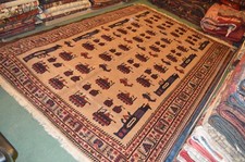 6  X 10 Ft Stunning Afghanistan Soviet War Carpet, Gorgeous Nomad War Rug