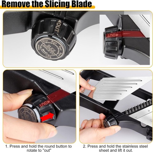 Mandoline Slicer, 7 in 1 Stainless Steel Vegetable Cutter, Adjustable Mandoline - Picture 6 of 7