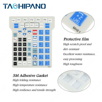 1x for MHE1 Teach Pendant A05B-2301-C300 Front overlay Membrane film
