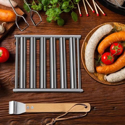 Hot Dog Roller for Grill-Stainless Steel Hot Dog Sausage Roller Rack Hot Dog - Picture 10 of 12